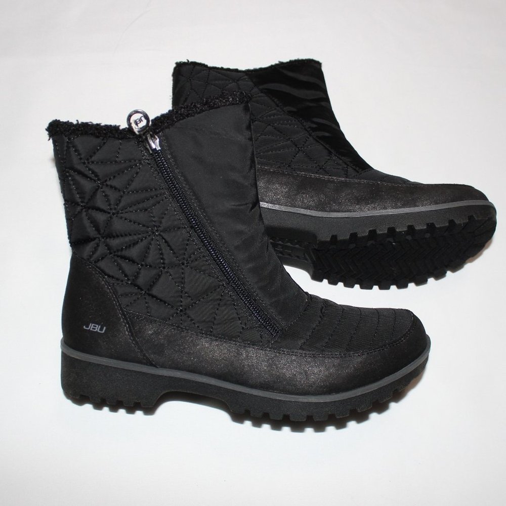 JBU BY JAMBU FREE BIRD ANKLE BOOT US 8M/ EUR39 COLOR: BLACK QUILTED WINTER BOOT